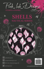 Pink Ink Designs A5 Clear Stamp Shells P1022