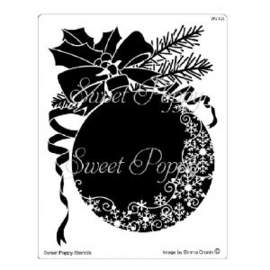 Sweet Poppy Stencil: Christmas Snowflake Bauble SP1-311