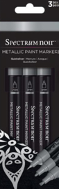 Spectrum Noir Metallic Paint Markers Quicksilver (3pcs) (SN-MTPM-SIL3)