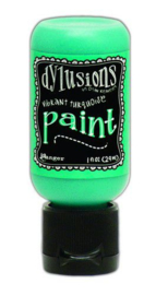 Ranger Dylusions Paint Flip Cap Bottle 29ml - Vibrant Turquoise DYQ70702