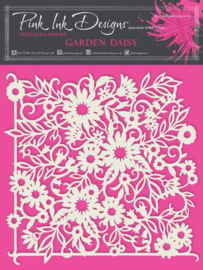 Pink Ink Designs Garden Daisy 7 in x 7 in Stencil PINKST016 7.8 x 17.8 cm