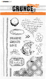 SL Clear Stamp Elements love Grunge Collection nr.206 SL-GR-STAMP206