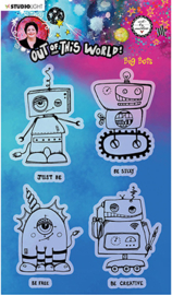 ABM-OOTW-STAMP73 ABM Clear Stamp Big Bots Out Of This World nr.73