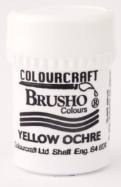 Brusho Individual Colours Small Pot 15gr of Yellow Ochre