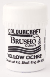 Brusho Individual Colours Small Pot of Yellow Ochre 15 gr