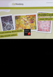 CraftEmotions ProSilkCard - luxe glad karton zwart 10 vl A4 - 300 gr 000239/0302