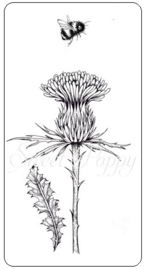 Sweet Poppy Stencil: Single Thistle Stamp SPSTMP_THISTLE