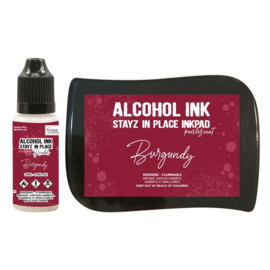 Couture Creations Stayz in Place Alcohol Ink Pearlescent Burgundy Pad+Reinker (CO728174)