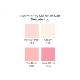 Spectrum Noir Illustrator 4pk - Delicate