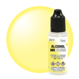 Couture Creations Alcohol Ink FLURO Yellow 12ml (CO727951)