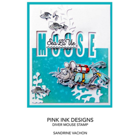Pink Ink Designs Diver Mouse A7 Clear Stamp Set PI137