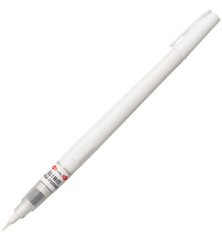 Zig Cartoonist Brush Pen White with poly bag CNBW-01S