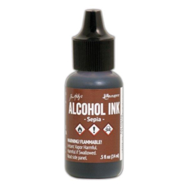 Alcohol Ink Sepia