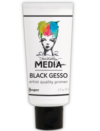 DINA MEDIA MEDIUMS - BLACK GESSO 2OZ TUBE MDM41702