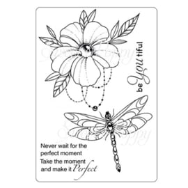 A5 Stamp set Dragonfly Blooms SPSTMP_DBLOOMSA5