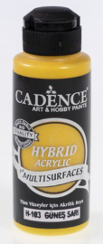 Cadence hybride acrylverf (semi mat) Zonnegeel 01 001 0103 0120 120 ml