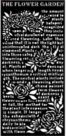 Stamperia Thick Stencil 12x25cm Garden of Promises The Flower Garden (KSTDL61)