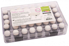 Vaessen Creative • Dauber rond 40pcs  1009-015