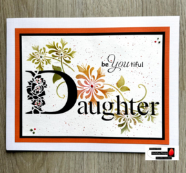 Sweet Poppy Stencil: Daughter SP1-345