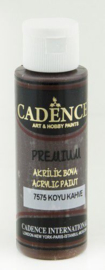 Cadence Premium acrylverf (semi mat) Donker bruin 01 003 7575 0070 70 ml
