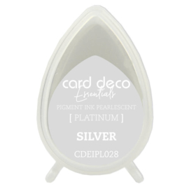 Card Deco Essentials Fast-Drying Pigment Ink Pearlescent Silver  CDEIPL028