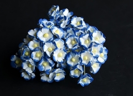 Mini Sweetheart Blossoms blauw/wit