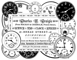 Crafty Individuals Clock Maker Unmounted Rubber Stamps (CI-279)