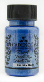 Cadence Dora metallic verf Sax Blue 01 011 0154 0050 50 ml