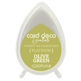 Card Deco Essentials Fast-Drying Pigment Ink Pearlescent Olive Green CDEIPL018