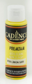 Cadence Premium acrylverf (semi mat) Citroen geel 01 003 0755 0070 70 ml