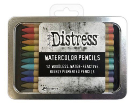 Ranger Tim Holtz Distress Watercolor Pencils 12 st Kit #3 TDH76643 Tim Holtz