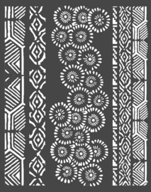 Stamperia Thick Stencil 20x25 cm Amazonia Tribals (KSTD063)