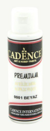 Cadence Premium acrylverf (semi mat) Wit 01 003 0001 0070 70 ml