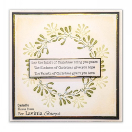 Lavinia Christmas Mistletoe Stamp LAV924