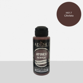 Cadence Hybride acrylverf (semi mat) Chocolade 01 001 0017 0120 120 ml  301200/0017