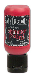 Ranger Dylusions Shimmer Paint Flip Cap Bottle - Postbox Red DYU74458