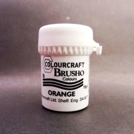 Brusho Individual Colours Small Pot 15gr of Orange