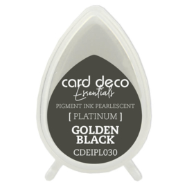 Card Deco Essentials Fast-Drying Pigment Ink Pearlescent Golden Black CDEIPL030