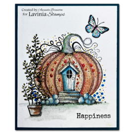 Pumpkin Lodge Stamp LAV818