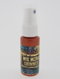 Cadence Mix Media Shimmer metallic spray Donker oranje 01 139 0005 0025 25 ml