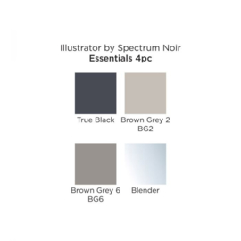 Spectrum Noir Illustrator 4pk - Essentials