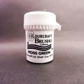 Brusho Individual Colours Small Pot 15gr of Moss Green