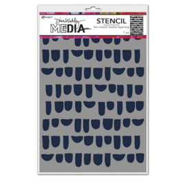 Ranger Dina Wakley Media Stencils Bumps MDS74847 Dina Wakley