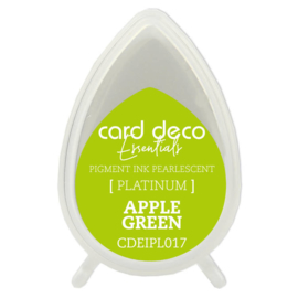 Card Deco Essentials Fast-Drying Pigment Ink Pearlescent Apple Green  CDEIPL017