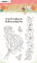 Studio Light Clear Stamp Say it with flowers nr.524 SL-SWF-STAMP524 A6