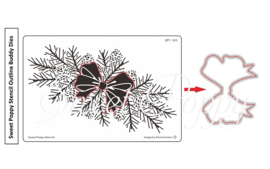 Sweet Poppy Buddy Die: Sprig Bow SP1-323