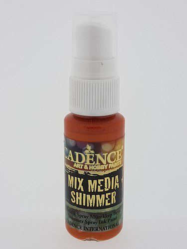 Cadence Mix Media Shimmer metallic spray Oranje 01 139 0004 0025 25 ml