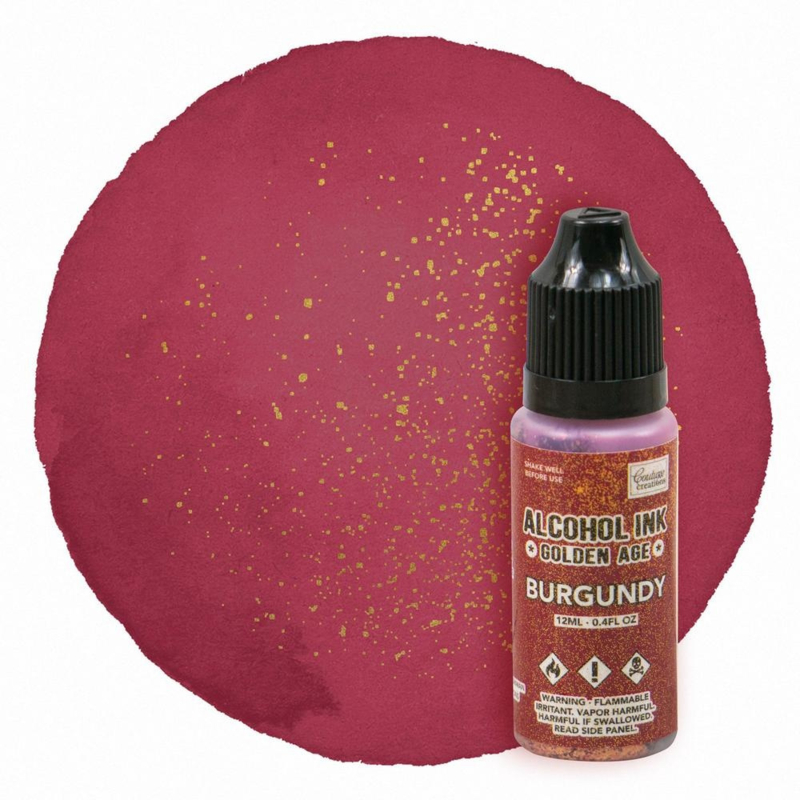 Couture Creations Alcohol Ink Golden Age Burgundy 12ml (CO728501)