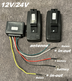 Draadloze afstandsbediening  voor uw lier 12V incl  2x handset