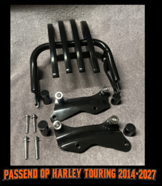 Bagagerekje SIDEWINDER + 4-point docking + covers. Voor HD